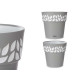 25 CM GREY CLOE PLASTIC FLOWERPOT 