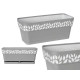30CM GREY CLOE PLASTIC PLANTER 