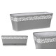 50CM GREY CLOE PLASTIC PLANTER 
