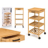 BAMBOO KITCHEN TROLLEY