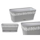 30CM GREY GAIA PLASTIC PLANTER 