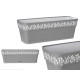 50CM GREY GAIA PLASTIC PLANTER 