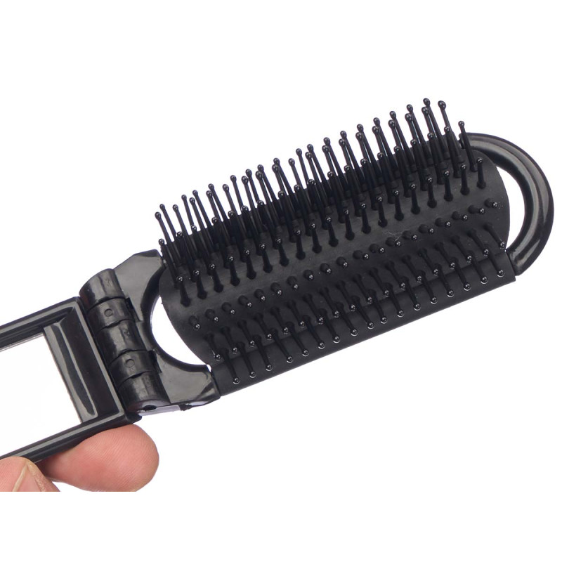 ESCOVA DE CABELO DOBRAVEL COM ESPELHO LARGO