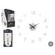 RELOJ PEGATINA 35 CM NUMEROS SATINADO PLATA
