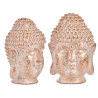 TESTA BUDDA POLIRESINA PICCOLA BIANCA E ORO