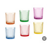 BICCHIERE VETRO DIAMAN 360ML ASSORTIT 6COL