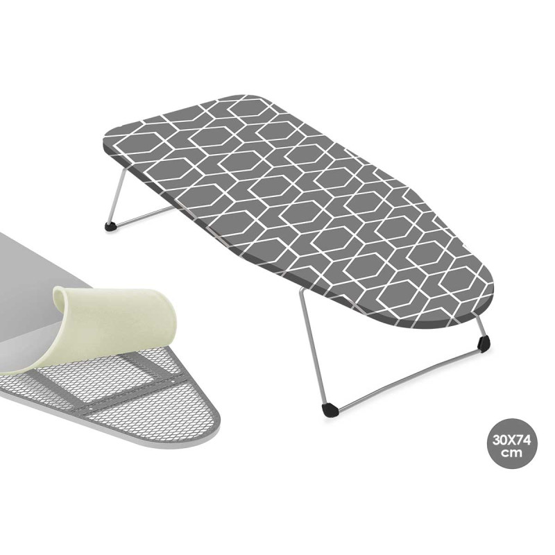 GEOMETRIC TABLETOP IRONING BOARD 30X74CM