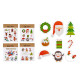 SET ADESIVI GEL NATALE PINGUINO