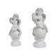 FIGURINE POLYRESINE ANGE HARPE PET.
