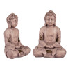 BUDDA POLIRESINA MANI GIUNTE PICCOLO GRIGIO