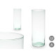 VASO VETRO RICICLATO CILINDRO 15X40