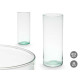 VASO VETRO RICICLATO CILINDRO 12X30