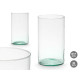 VASO VETRO RICICLATO CILINDRO 17X30