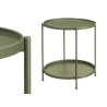 GREEN ROUND SIDE TABLE