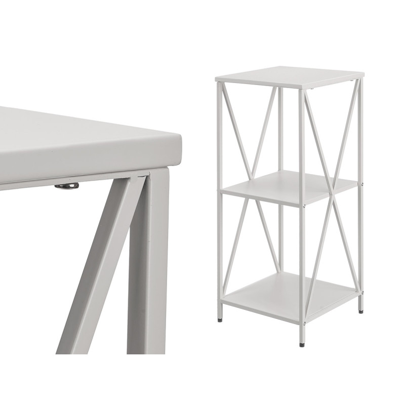 ESTANTERIA 3 BALDAS GRIS
