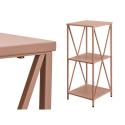 LIGHT BROWN 3 SHELF BOOKCASE
