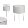 ROUND SIDE TABLE GREY BASE