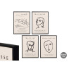 QUADRO MATISSE SORT 4 30X40CM