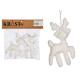 SET 2 RENNE DECORATIVE NATALE 11CM