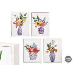 QUADRO JARRA AZUL SORT 4 30X40CM
