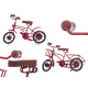 BICICLETA VERMELHA PEQ SORT 2 MOD
