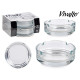 SET 2 CENICERO VIDRIO 9CM