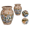 32,5CM POLYRESIN RUSTIC VASE 