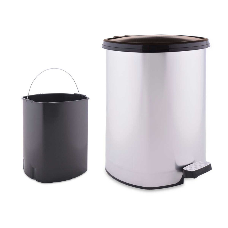 CESTINO PLASTICA / PEDALE ARGENTATO