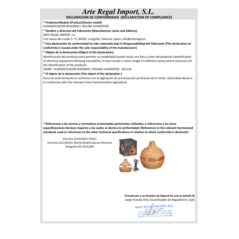 HUMIDIFICATEUR ROND