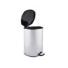 BALDE DO LIXO PLÁSTICO C PEDAL PRATEADO 20L 