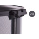 BALDE DO LIXO PLÁSTICO C PEDAL FIBRA CARBONO 20L 