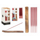 SET 50 BASTONCINI INCENSO BASE LEGNO FRUTTI BOSCO
