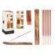 SET 50 BASTONCINI INCENSO BASE LEGNO ARANCIA-ZENZ