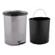 CORBEILLE PLASTIQUE AC/PEDALE FIBRE CARBONE LTR