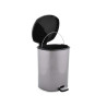 SPACE GREY PLASTIC PEDAL BIN LTR