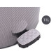 SPACE GREY PLASTIC PEDAL BIN LTR