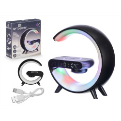 OROLOGIO SPEAKER CARICATORE WRL LUCE RGB NERO