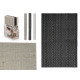 TABLEMAT 30X45CM ZIG ZAG ASSORT 3 NEUTRAL COL