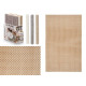 TABLEMAT 30X45CM PLAITED ASSORT 3 NEUTRAL COL
