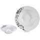 ASSIETTE PATE PORCELAINE 23 CM