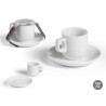 TAZA PLATO CAFE PORCELANA 100ML