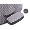 PAPELERA PLASTICO PEDAL FIBRA CARBONO 6L