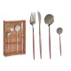 CUTLERY 8PCS SET MIRROR/PINK