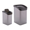 SPACE GREY PLASTIC SMART CLICK BIN LTR
