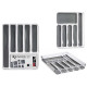 ORGANIZADOR COM ANTIDERRAPANTE 32CM 6 COMPARTIMENT