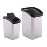 SILVER PLASTIC SMART CLICK BIN 23LTR