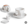 TAZA BOCA ANCHA PLATO CAFE PORCELANA 220ML