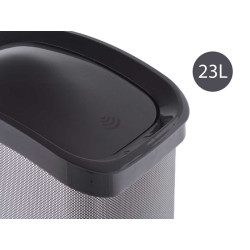 SPACE GREY PLASTIC SMART CLICK BIN LTR