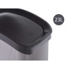 SPACE GREY PLASTIC SMART CLICK BIN LTR