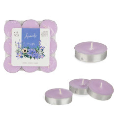 SET 18 VELAS TEA LIGHTS LAVANDA